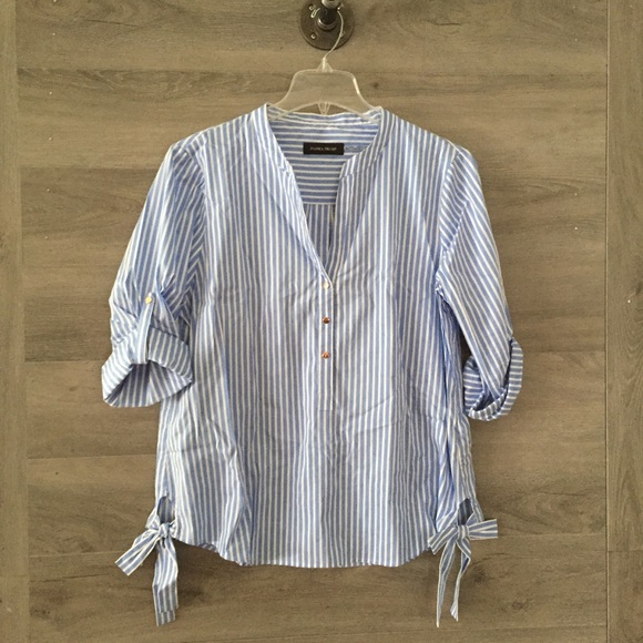 Ivanka Trump Tops - Ivanka Trump Pinstripe Blouse